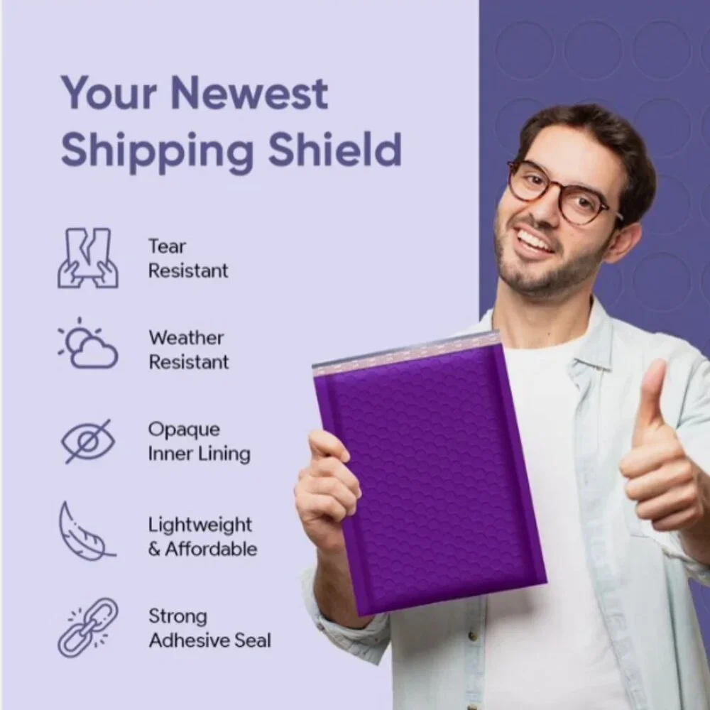 Poly Bubble‎ Mailers Padded Envelopes 50 Mailing Bags 8x12
